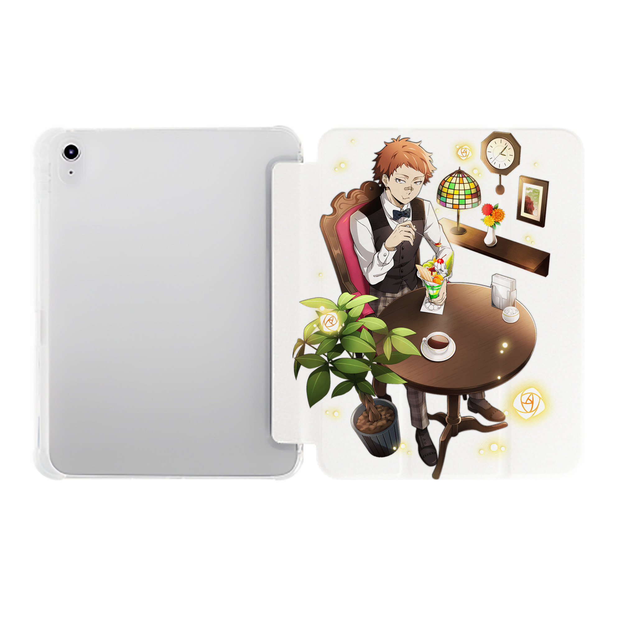 （画像用） 文豪ストレイドッグス Bungo Stray Dogs IPad ケース ペン収納付き 三つ折りスタンド PUレザー×シリコン 対応機種9.5/10.5/10.9インチ